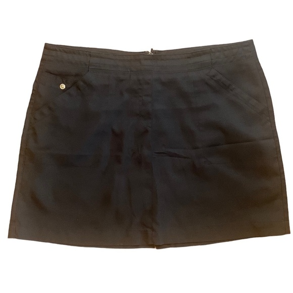PGA Tour Black Golf Skort Stretchy Size 10 - Picture 1 of 7